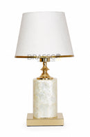 Mother of Pearl Accent Lamp for Console Table
