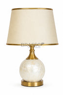 Mother of Pearl Gola Bedside Table Lamp Pakistan