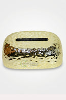 RASSCO gold dotted tissue storage box for stylish home and office decoration