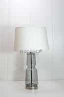 Smoky Bottle Glass Table Lamp 22.5" | Luxury Designer Lamp | Brassco Pakistan