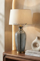 Smoky Linner Glass Table Lamp