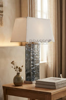 Smoky Rectangle Glass Table Lamp