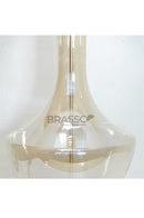 Champagne Surahi Glass Table Lamp by Brassco featuring premium champagne glass body for luxury bedroom and modern interior lighting.