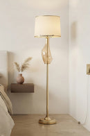 Tall Glass Floor Lamp for Living Room