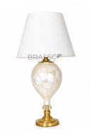 Tall Mother of Pearl Crystal Table Lamp for Bedroom
