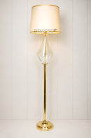 Tall Surahi Glass Floor Lamp by Brassco