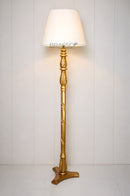 Tall Wooden Carving Floor Lamp for Living Room