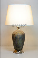 Textured Brown Resin Table Lamp Pakistan