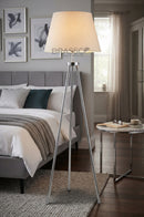 Tripod Black Metal Table Lamp by Brassco