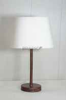 Walnut Marble-Texture Brass Rod Metal Lamp