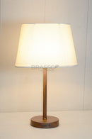 Walnut Marble-Texture Brass Rod Metal Lamp