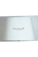 White Marble-Texture Brass Rod Metal Lamp