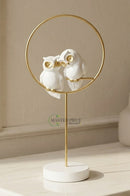 White Resin Parrot Ring Decor by BRASSCO for modern home decoration