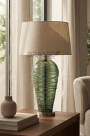 horizontal green glass for lounge
